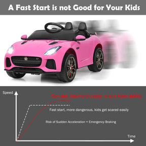 12V Jaguar F-Type SVR Kids Ride On Car Battery Powered Car with Remote Control