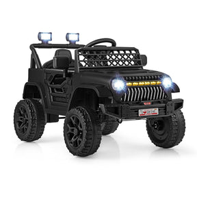 12V Kids Ride on Truck Car with Parental Remote LED Lights