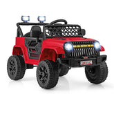 12V Kids Ride on Truck Car with Parental Remote LED Lights