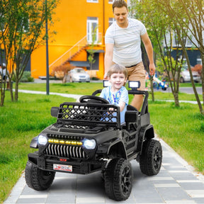 12V Kids Ride on Truck Car with Parental Remote LED Lights