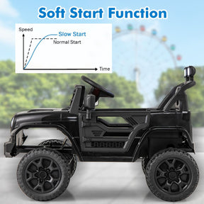 12V Kids Ride on Truck Car with Parental Remote LED Lights