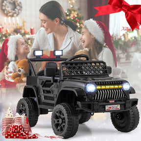 12V Kids Ride on Truck Car with Parental Remote LED Lights