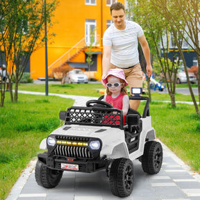 12V Kids Ride on Truck Car with Parental Remote LED Lights