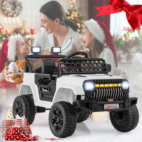 12V Kids Ride on Truck Car with Parental Remote LED Lights