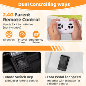 12V Kids Ride on Truck Electric Toy Car with Remote Control