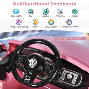 12V Volkswagen Beetle Kids Electric Ride On Car