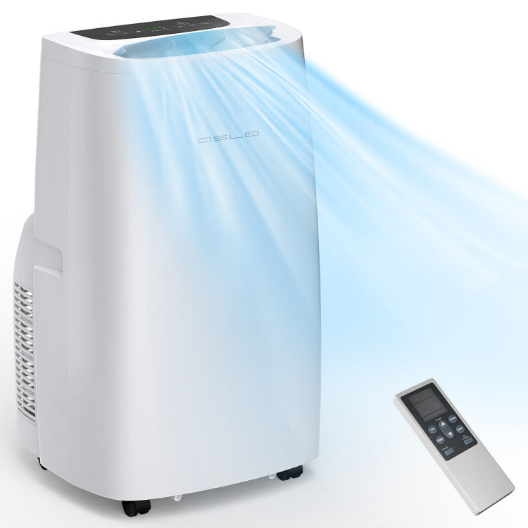 14000BTU Portable Air Conditioner 4-in-1 AC Unit with Remote Control and 24H Timer