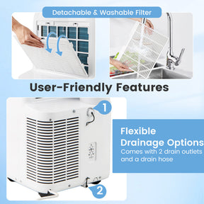 14000 BTU Inverter Portable Air Conditioner 3 in 1 Wifi Enabled AC Unit