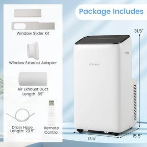 14000 BTU Inverter Portable Air Conditioner 3 in 1 Wifi Enabled AC Unit