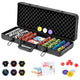 14 Gram Texas Holdem Poker 500/300 Pieces Chip Set with Aluminum Case