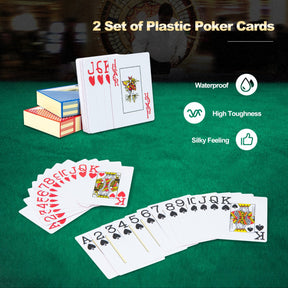 14 Gram Texas Holdem Poker 500/300 Pieces Chip Set with Aluminum Case