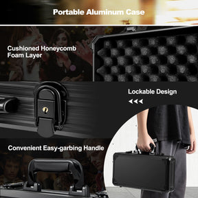 14 Gram Texas Holdem Poker 500/300 Pieces Chip Set with Aluminum Case