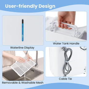 150 Pints Dehumidifier with 24H Timer and LED Display
