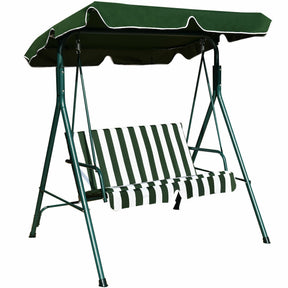 2 Person Weather Resistant Canopy Swing for Porch Garden Backyard Lawn