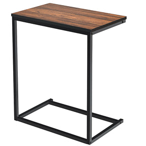 Industrial Styled C Shaped Side, End Table