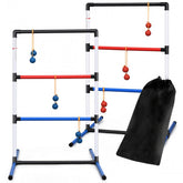Hikidspace Ladder Ball Toss Outdoor Game Set with Score Tracker