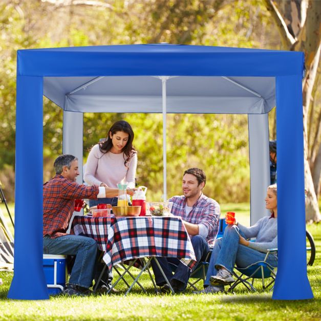 Easy Setup 2 x 2M Beach Tent with Folding Table and UPF 50+ Protection