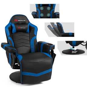 Ergonomic High Back Massage Gaming Chair with Pillow