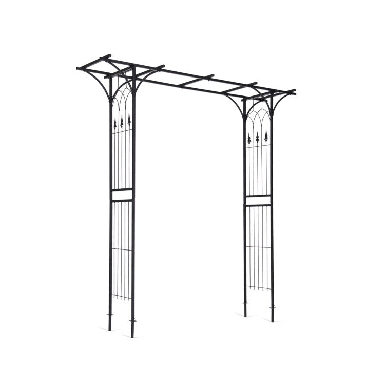 82 x 20.5 Inch Metal Garden Arch for Various Climbing Plant
