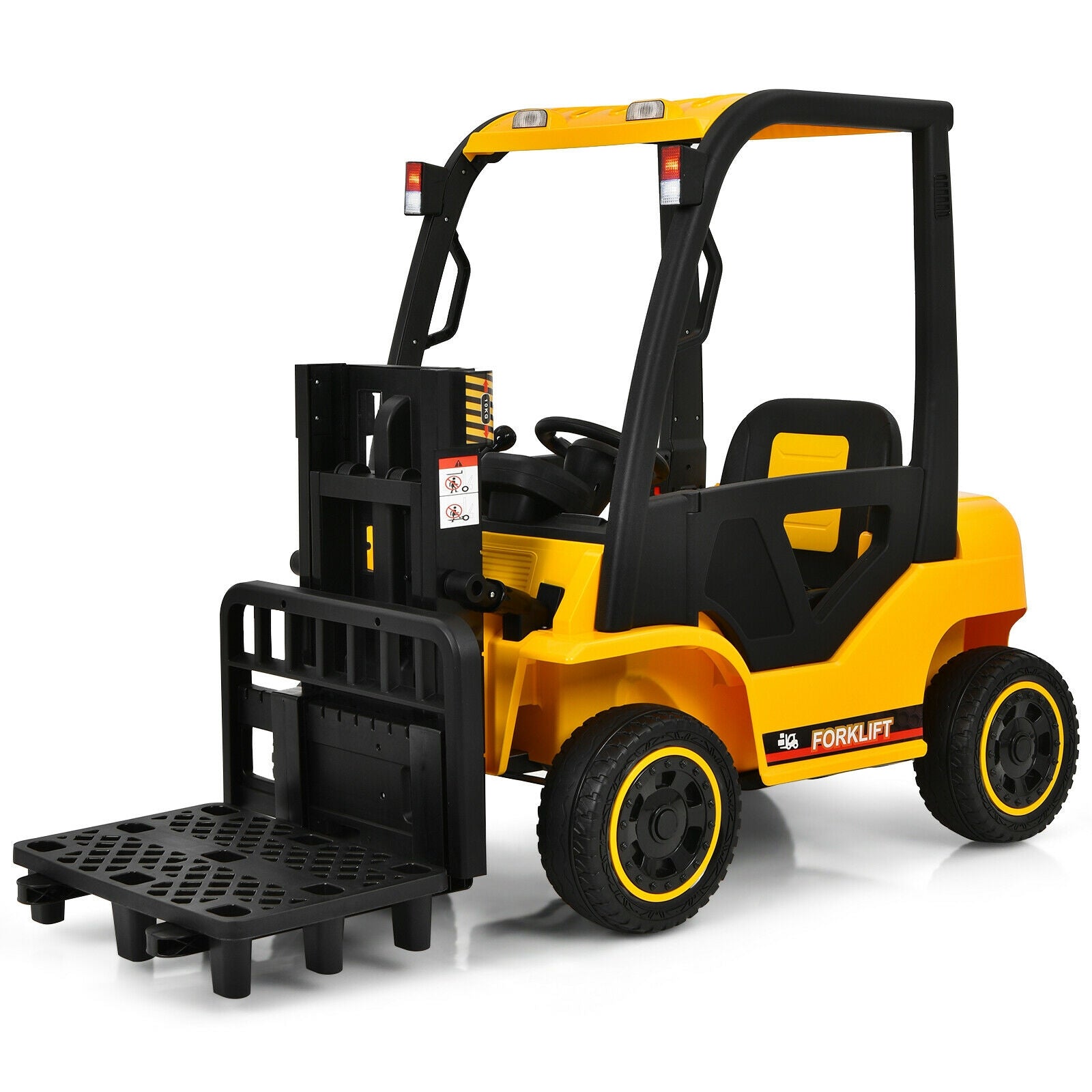 12V Kids Ride On Forklift with Remote Control and Back Trunk
