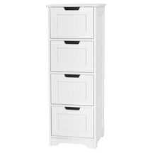 Free-Standing Side Storage Organizer with 4 Drawers