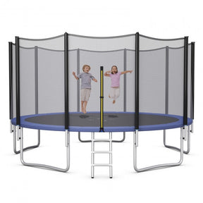 Outdoor Trampoline Combo Bounce Jump with Safety Closure Net Ladder
