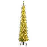 Artificial Christmas Tree with Branch Tips and Warm LED Lights