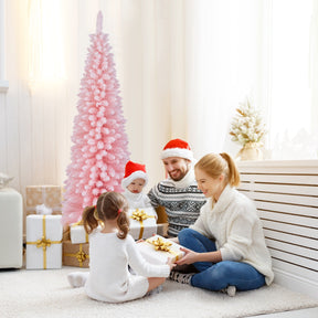 Pink Artificial Christmas Tree with 460 Lush Branch Tips