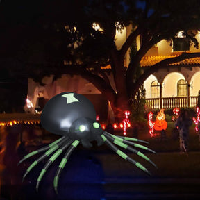 1.8M Halloween Inflatable Spider with LED Lights