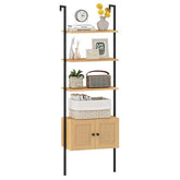 184cm Tall Wall-Mounted Bookshelf