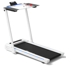 2.25HP 3-in-1 Folding Treadmill with LCD Display Large Desk Bluetooth Speakers