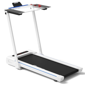 2.25HP 3-in-1 Folding Treadmill with LCD Display Large Desk Bluetooth Speakers