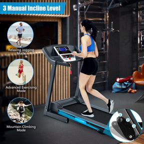 2.25 HP Folding Electric Motorized Power Treadmill with LCD Display