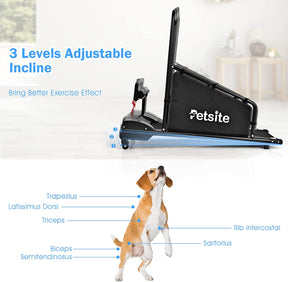 Pet Dog Treadmill Running Machine with Remote Control and LCD Display for Small/Medium-Sized Dogs