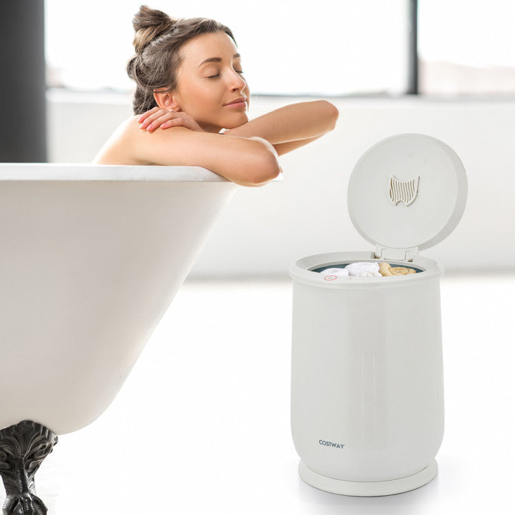 21L Portable Towel Warmer Bucket Spa Hot Towel Heater with Auto Shut off and Fragrance Holder for Bathroom