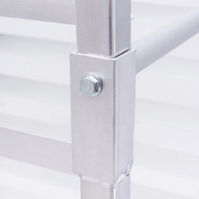 26 x 20 x 70 Inch 20-Tier Commercial Bakery Racks Aluminum Pan Rolling Trolley Storage Rack with Brake Wheels