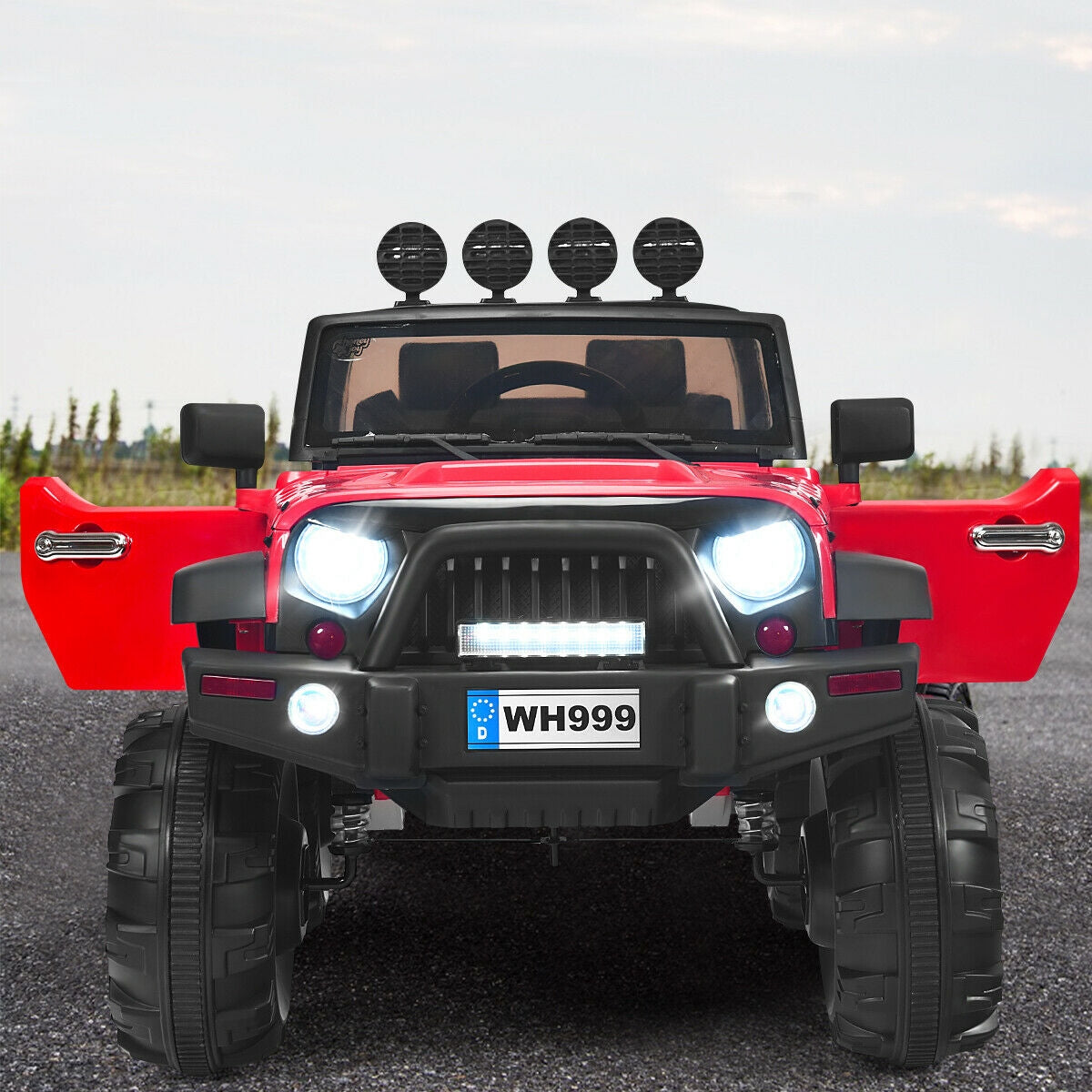 12V Kids Spring Suspension Ride On Truck