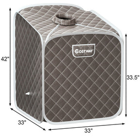 2L Portable Folding Steam Sauna Spa Tent with Remote Control and Adjustable Temperature Levels