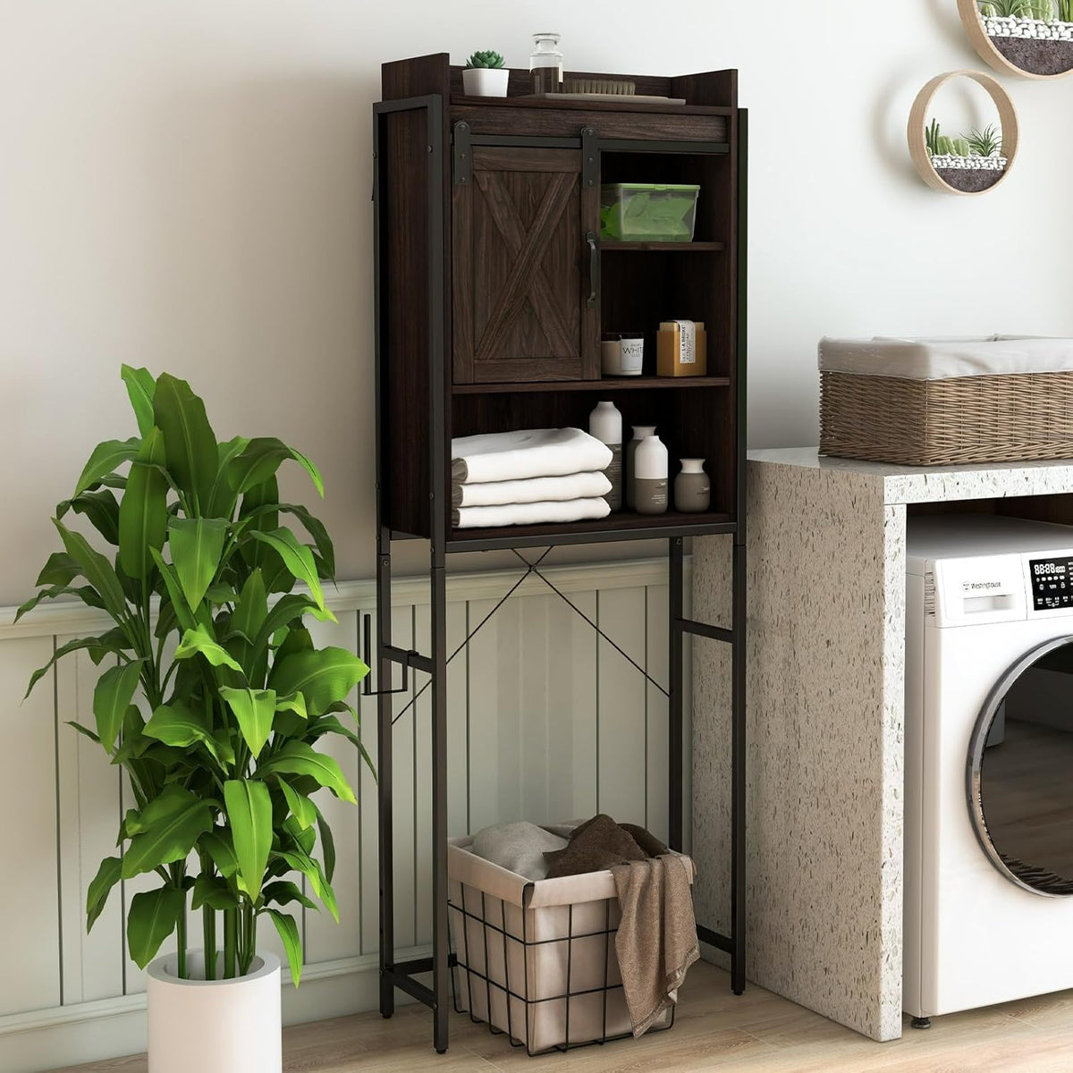 Over-The-Toilet 4-Tier Storage Cabinet