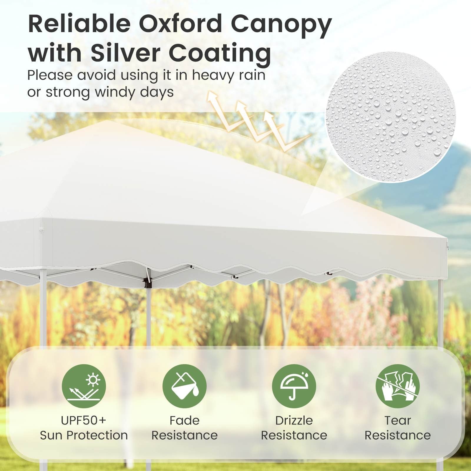 3 X 3 m Pop up Canopy Tent Portable Foldable Outdoor Patio Shelter w/Wheeled Bag