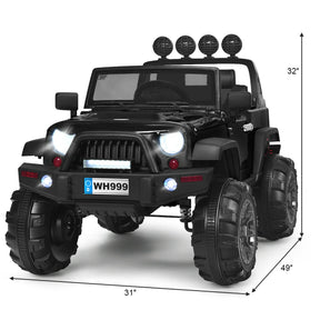 12V Kids Spring Suspension Ride On Truck
