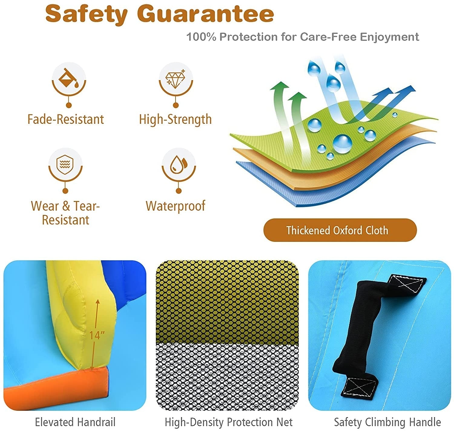 6-in-1 Inflatable Water Slides for Kids