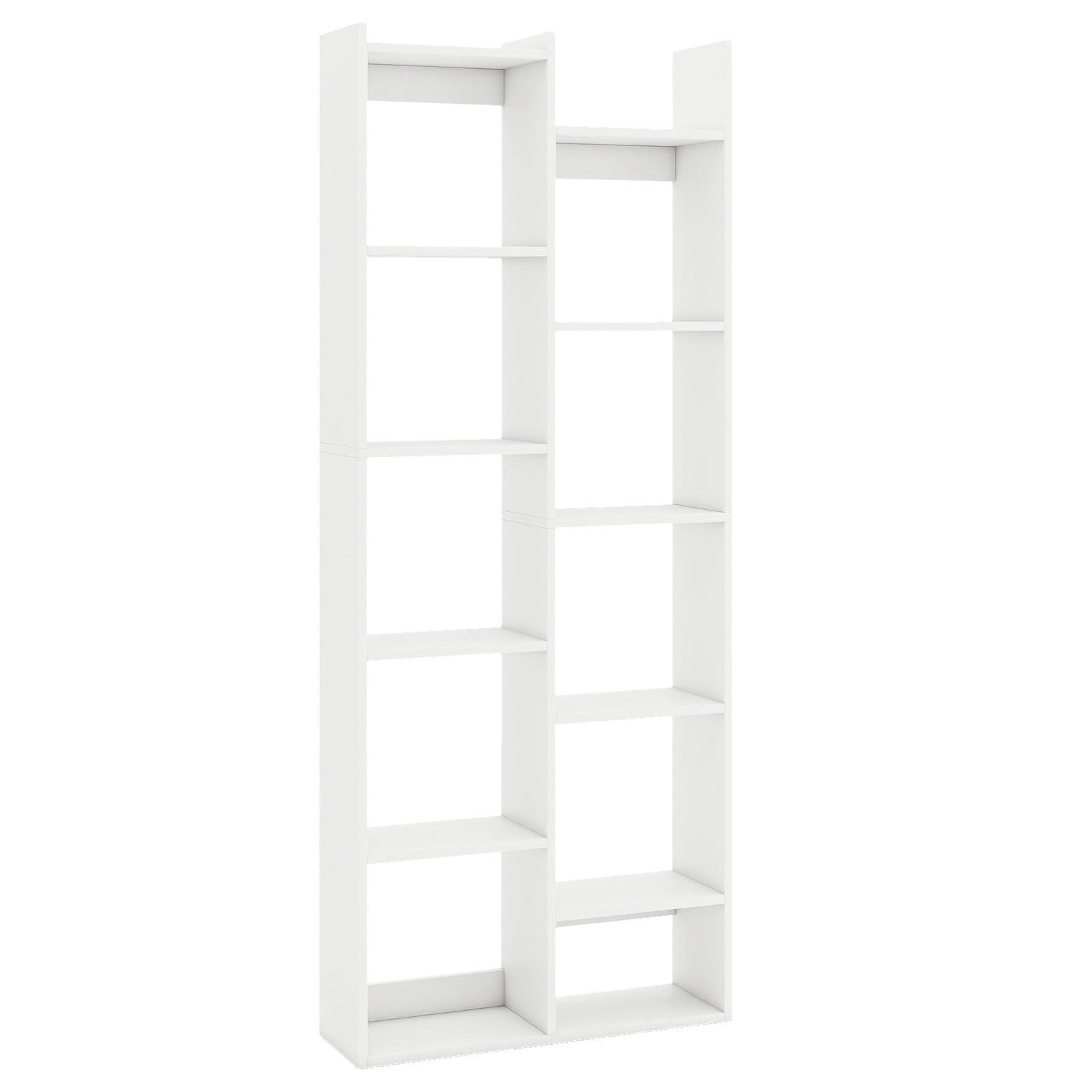 Bookshelf 2-Tier Bookcase w/ Anti-Tipping Kits