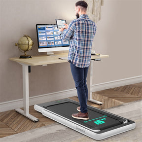 2 in 1 Folding Electric Treadmill 2.25HP Superfit Under Desk Treadmill