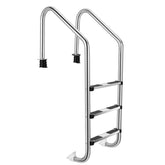 3-Step Stainless Steel Swimming Pool Ladder Heavy Duty Non-Slip Ladder with Handrails