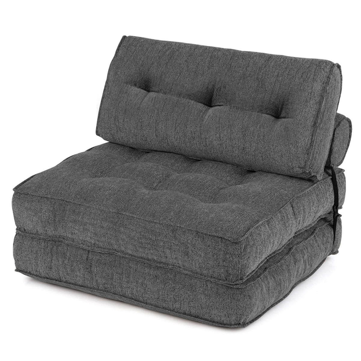 3-in-1 Folding Sofa Bed with Bolster & Pillow
