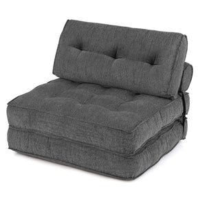 3-in-1 Folding Sofa Bed with Bolster & Pillow