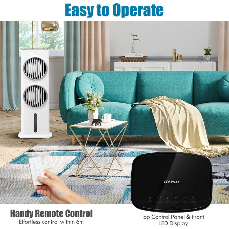 3-in-1 Evaporative Stand-up Air Cooler with 9H Timer Remote