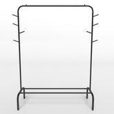3-in-1 Heavy Duty Clothes Rack 126 cm Wide Metal Garment Wardrobe Rack