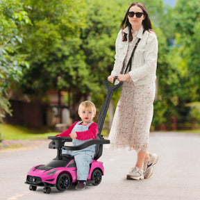 3-in-1 Ride on Push Car with 2 Universal Wheels and Music Steering